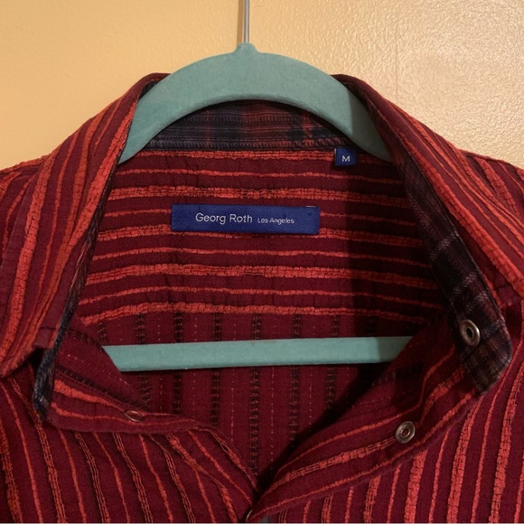 Georg Roth Red Button Down Shirt - Picture 2 of 6